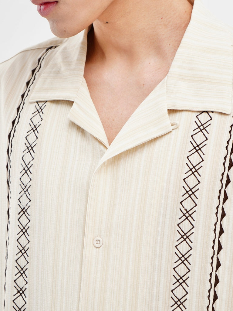 Retro Hawaiian Short Sleeve Shirt S410003 - KBQUNQ｜韓国メンズファッション通販サイト