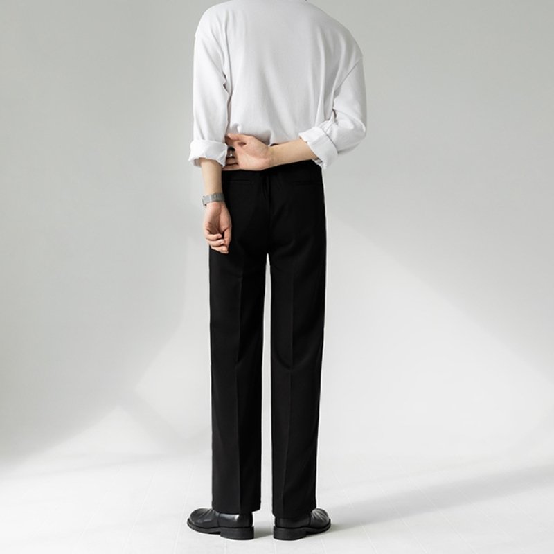 RETRO HIGH WAIST SLACKS KBQ0250 - KBQUNQ｜韓国メンズファッション通販サイト