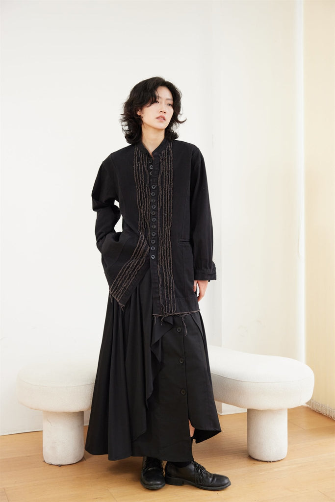 Retro Long Shirt SVN0004 - KBQUNQ｜韓国メンズファッション通販サイト