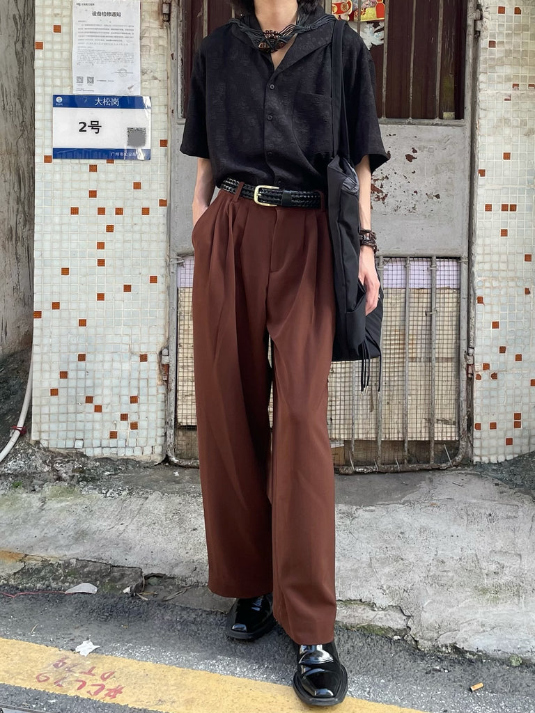 Retro Loose Slack Pants YMN0014 - KBQUNQ｜韓国メンズファッション通販サイト