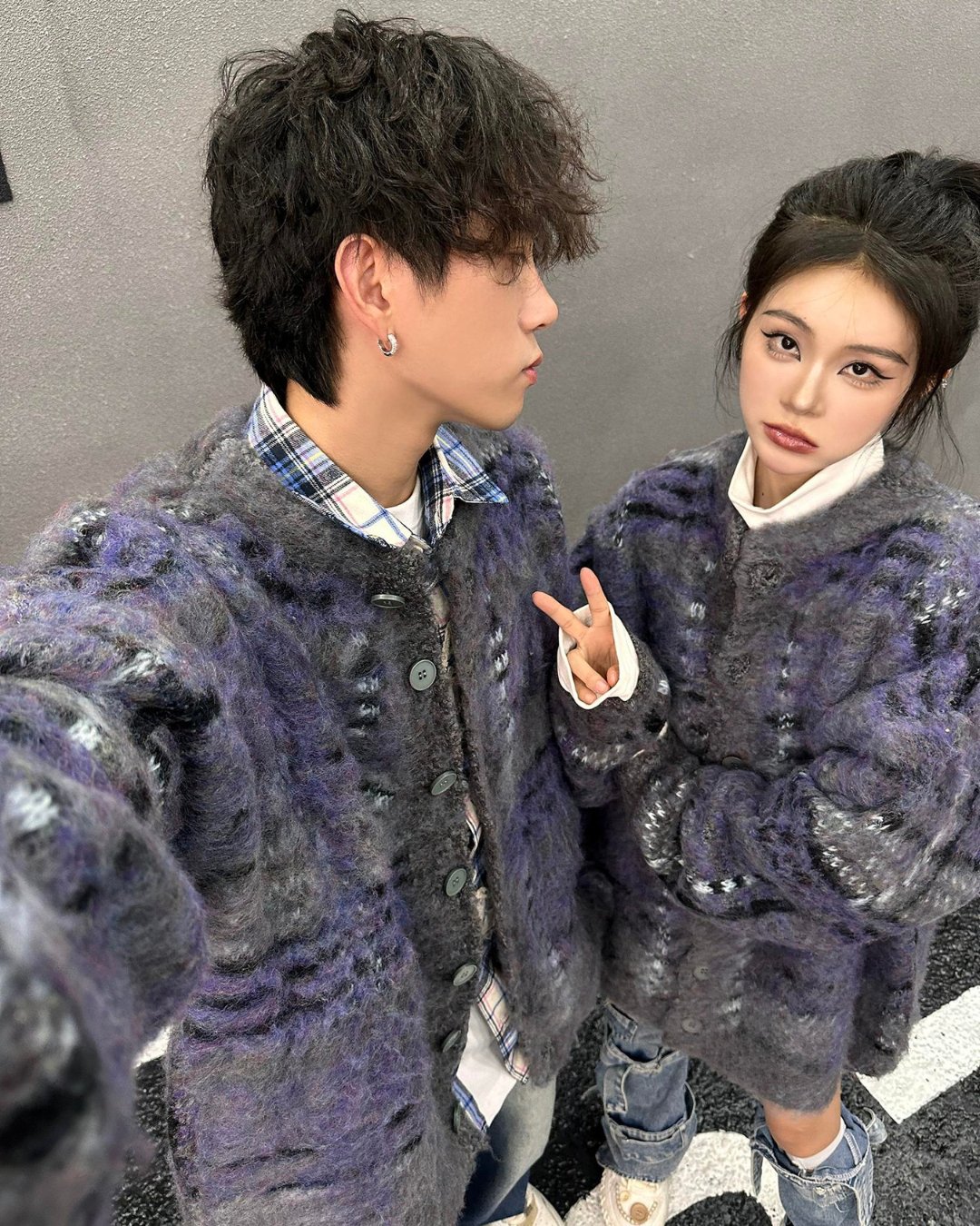 Retro Mohair Knitted Cardigan HGX0007 – KBQUNQ｜ファッション通販