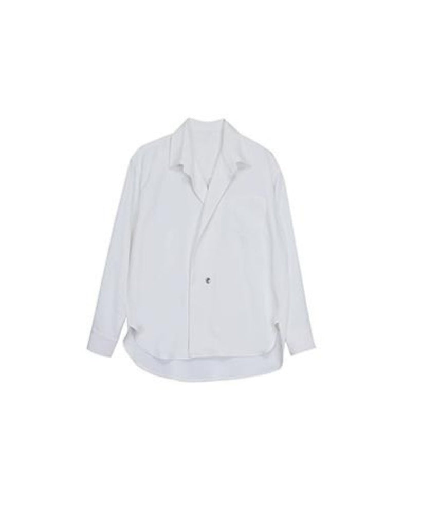 Retro Open Collar Shirt HUD0045 - KBQUNQ｜韓国メンズファッション通販サイト