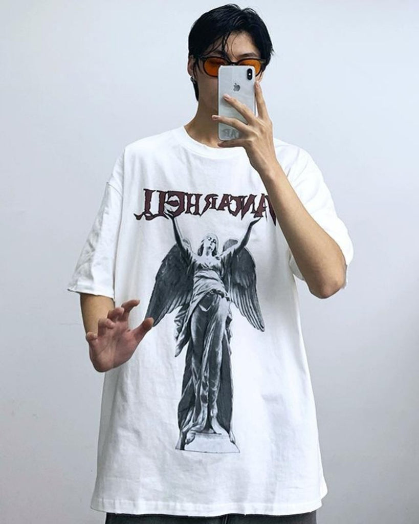 Retro Wash Old Short Sleeve T-Shirt NHH0002 - KBQUNQ｜韓国メンズファッション通販サイト