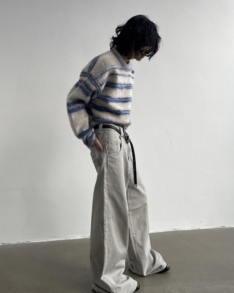 Retro Wide Denim Pants GSB0002 - KBQUNQ｜韓国メンズファッション通販サイト
