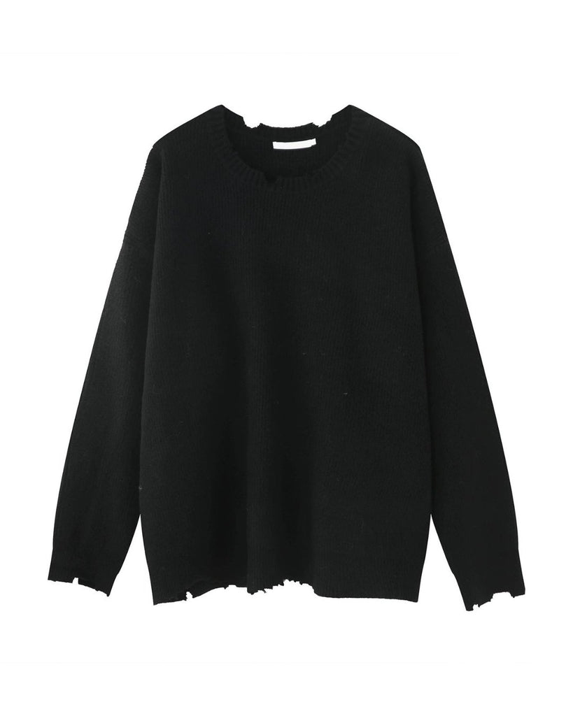 Round Neck Knit Sweater OYC0007 - KBQUNQ｜ファッション通販