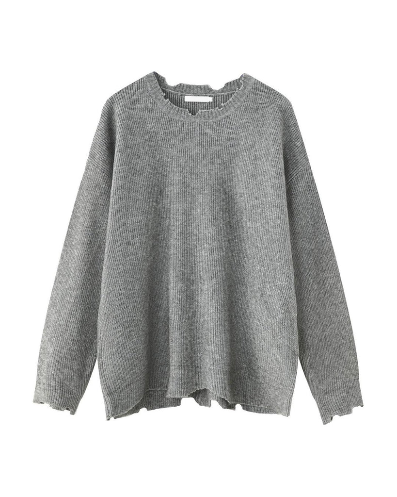 Round Neck Knit Sweater OYC0007 - KBQUNQ｜ファッション通販