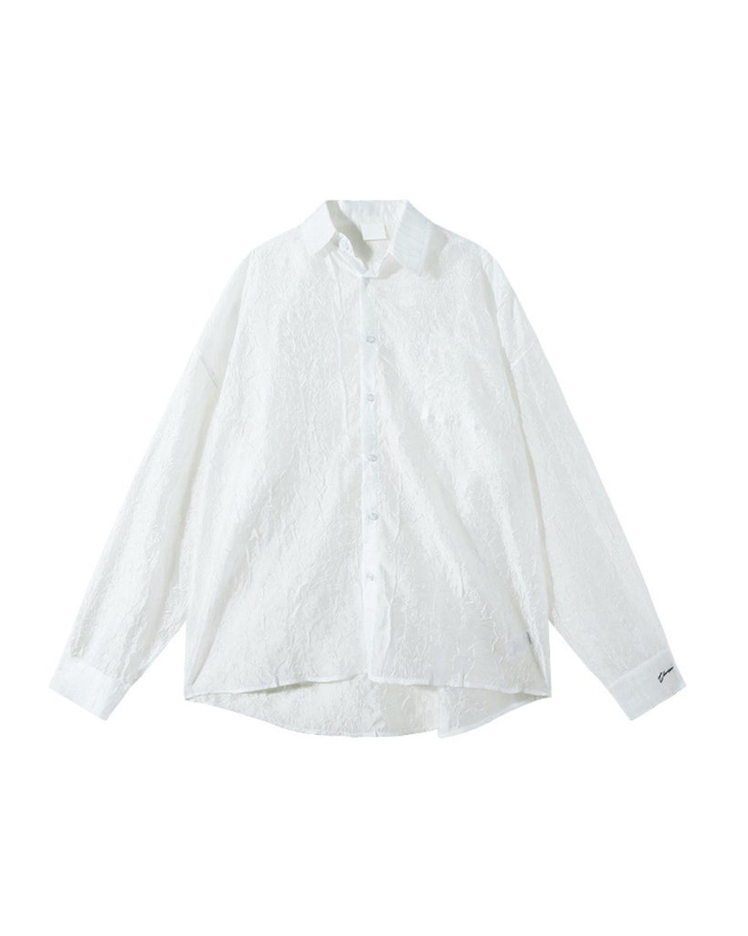 Sheer Casual Shirt CCR0007 - KBQUNQ｜韓国メンズファッション通販サイト