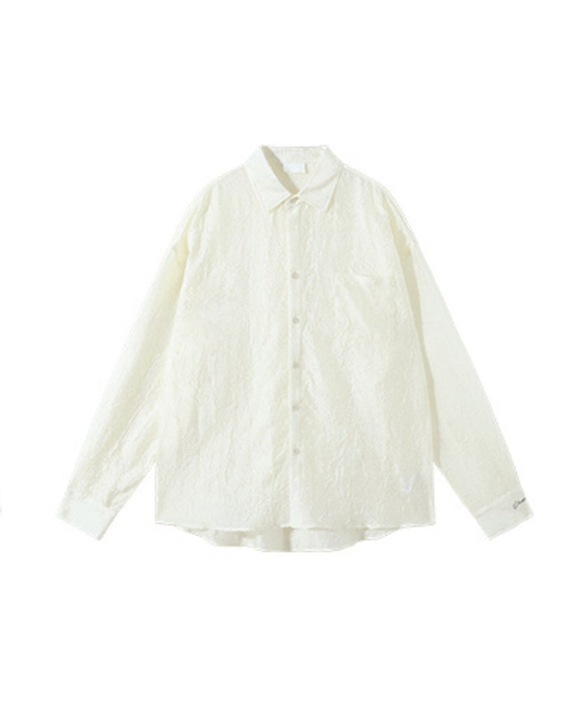 Sheer Casual Shirt CCR0007 - KBQUNQ｜韓国メンズファッション通販サイト