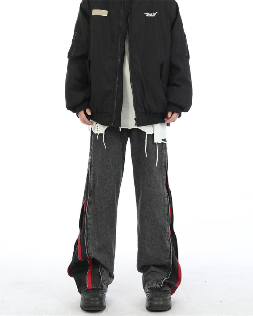 Side Layered Zipper Loose Pants MXD0001 - KBQUNQ｜韓国メンズファッション通販サイト