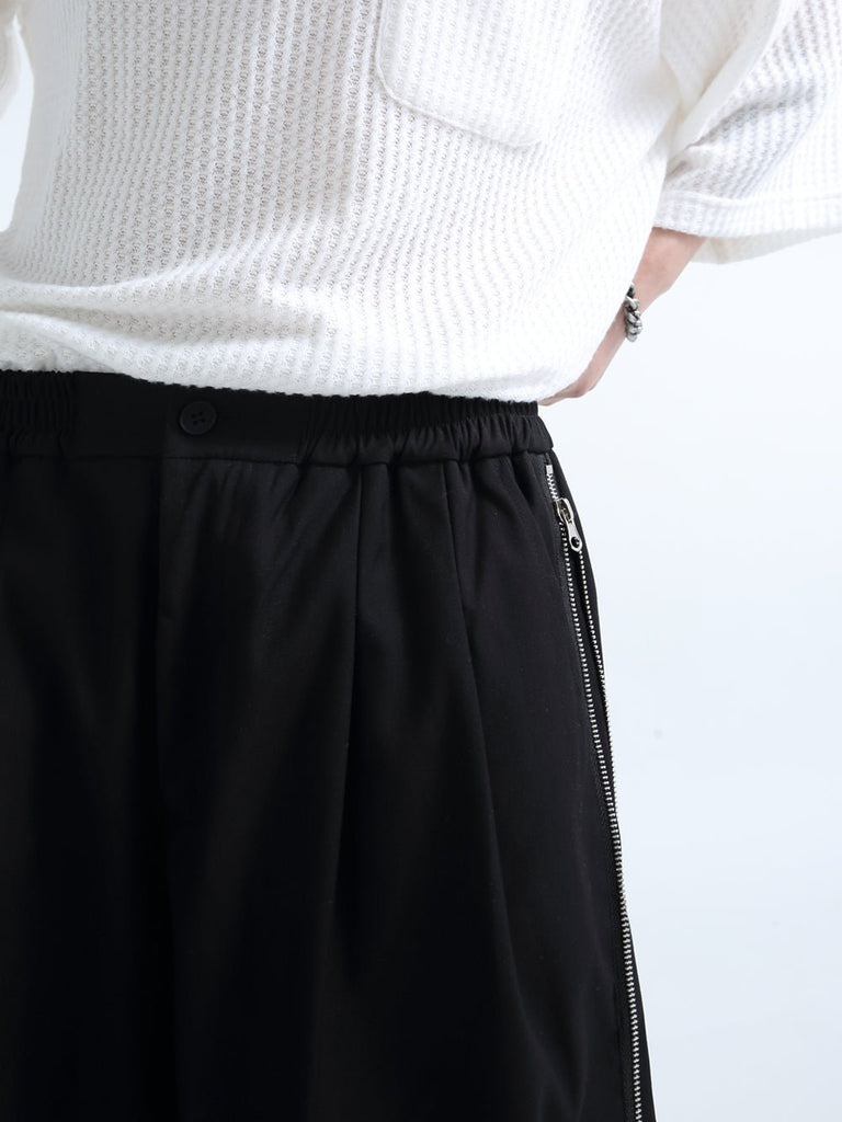 Side Zipper Loose Pants GRN0008 - KBQUNQ｜韓国メンズファッション通販サイト