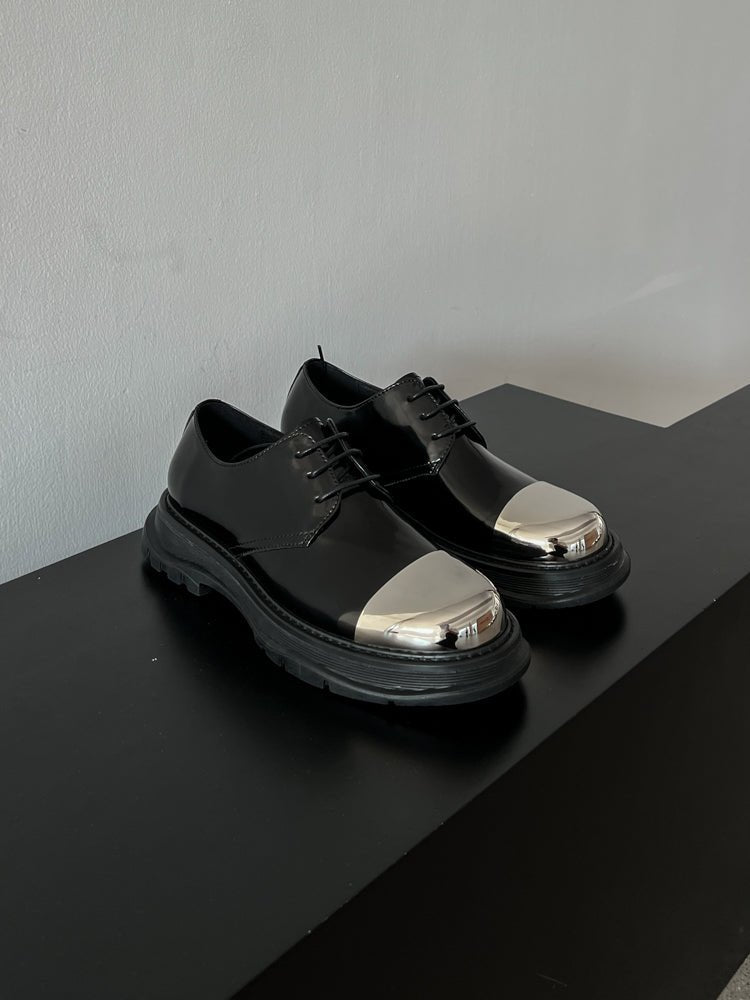 Silver Metal Platform Design Shoes TNS0081 - KBQUNQ｜韓国メンズファッション通販サイト