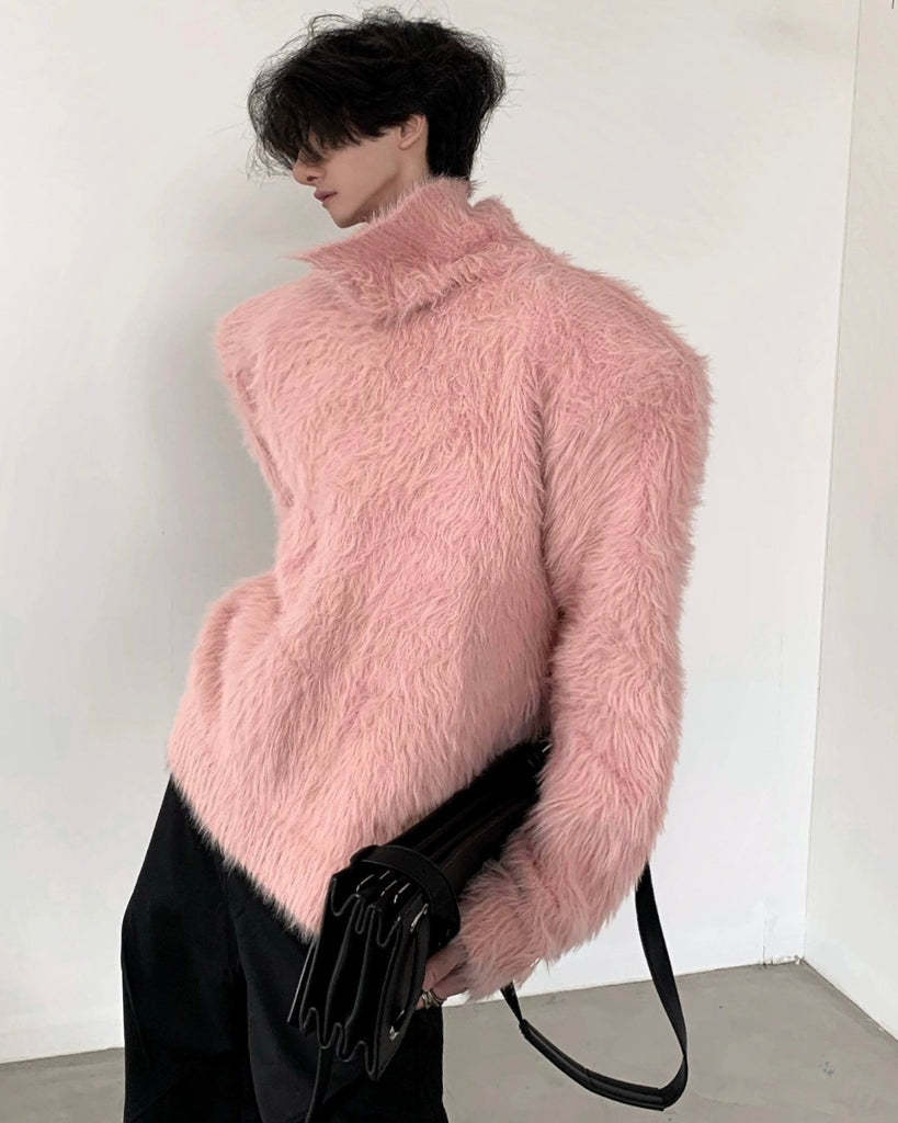 Soft Shaggy High Neck Pullover AUW0013 - KBQUNQ｜ファッション通販