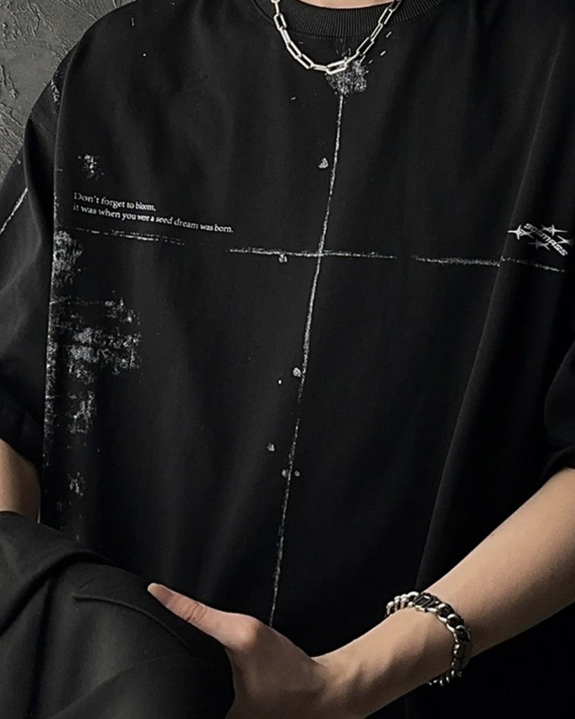 Splash Inc Round Neck T-Shirt JMH0022 - KBQUNQ｜韓国メンズファッション通販サイト