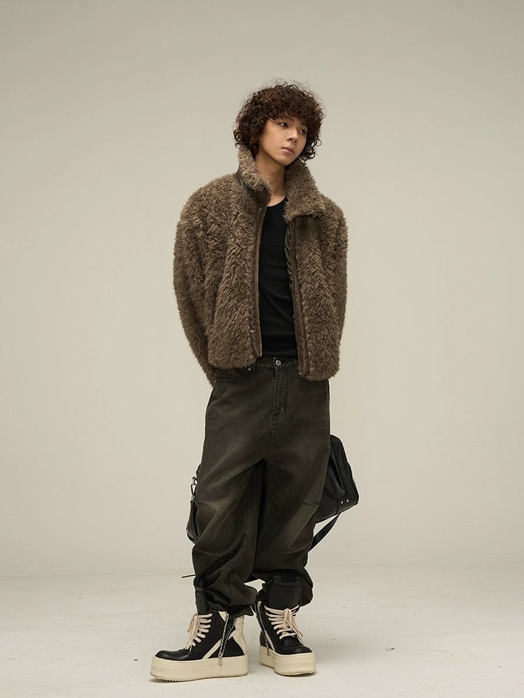 Stand Collar Fur Jacket 77F0010 - KBQUNQ｜ファッション通販