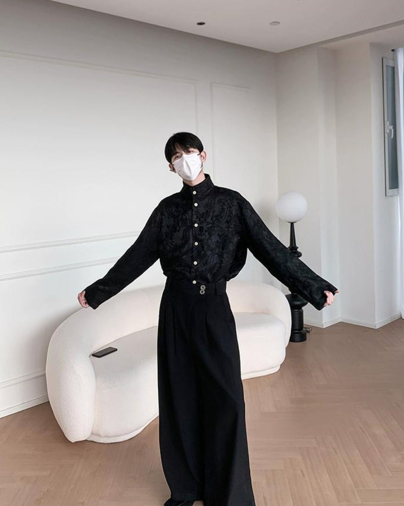 Stand Up Long Sleeve Tops BKC0202 - KBQUNQ｜ファッション通販