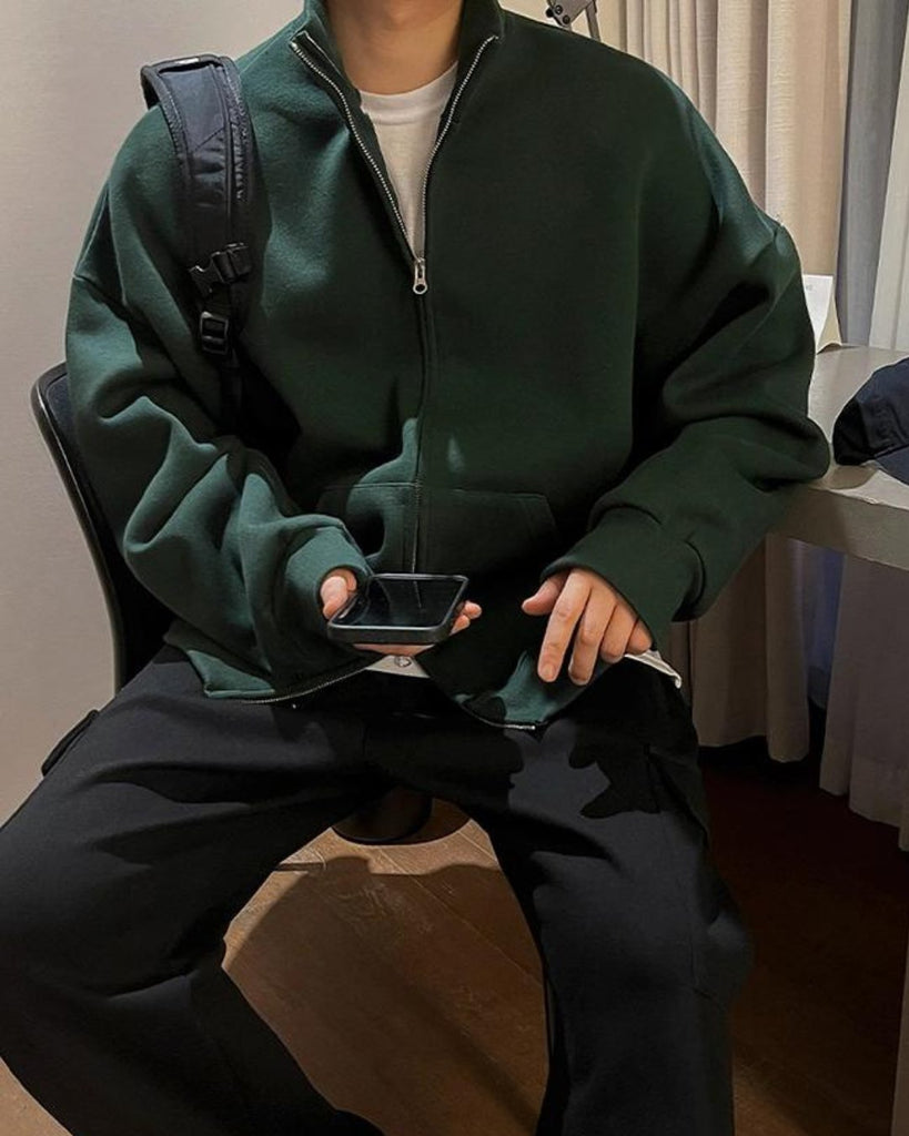 Standneck Zip Sweat Jacket VCH0126 - KBQUNQ｜ファッション通販
