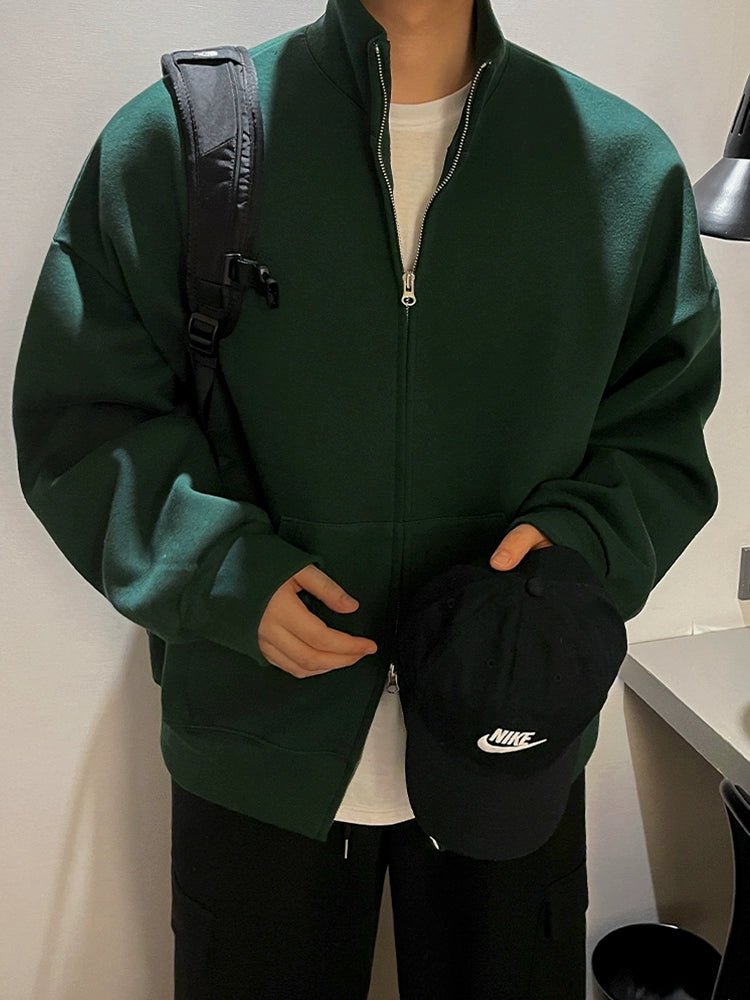 Standneck Zip Sweat Jacket VCH0126 - KBQUNQ｜ファッション通販