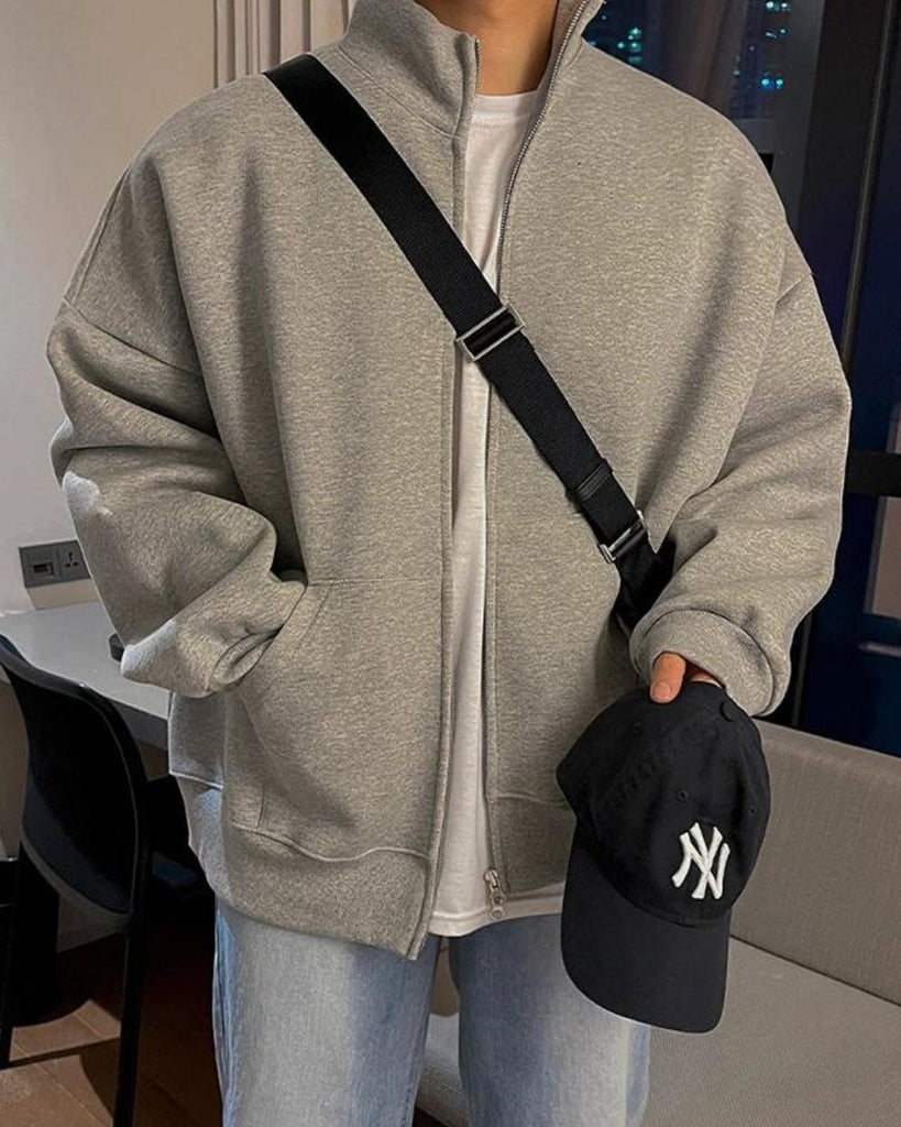 Standneck Zip Sweat Jacket VCH0126 - KBQUNQ｜ファッション通販