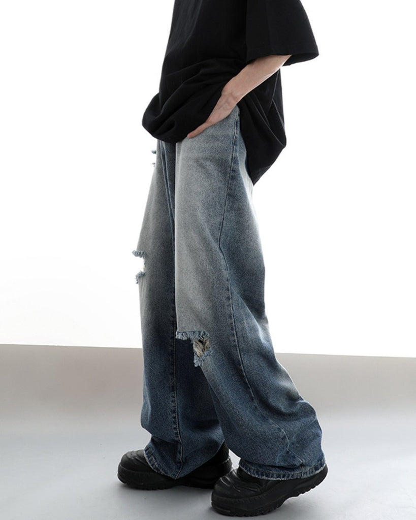 Straight Loose Wide Leg Pants ASD0024 - KBQUNQ｜韓国メンズファッション通販サイト