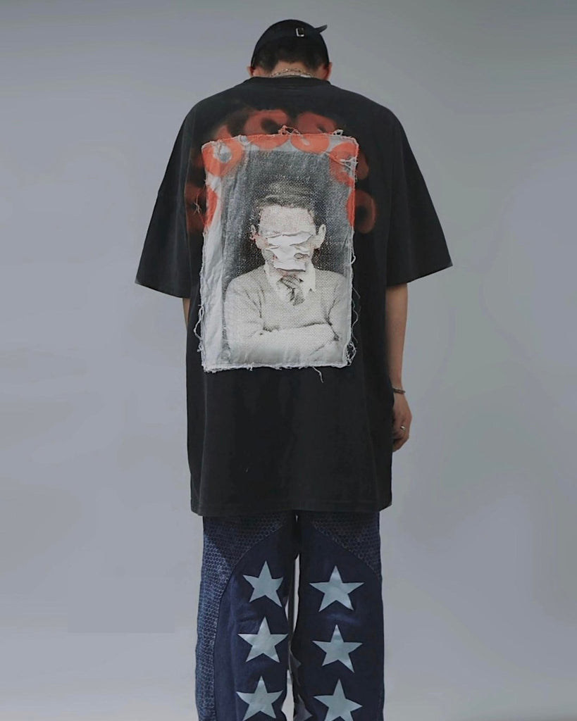 Street Back Print T-Shirt UCS0021 - KBQUNQ｜韓国メンズファッション通販サイト