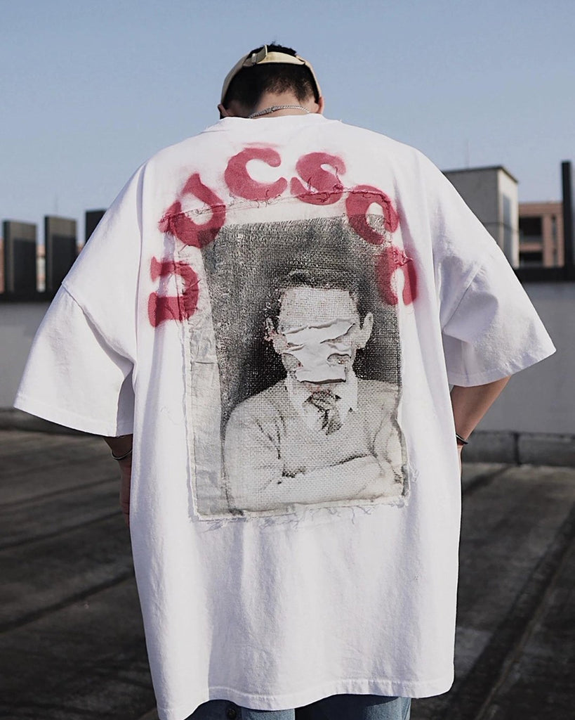 Street Back Print T-Shirt UCS0021 - KBQUNQ｜韓国メンズファッション通販サイト