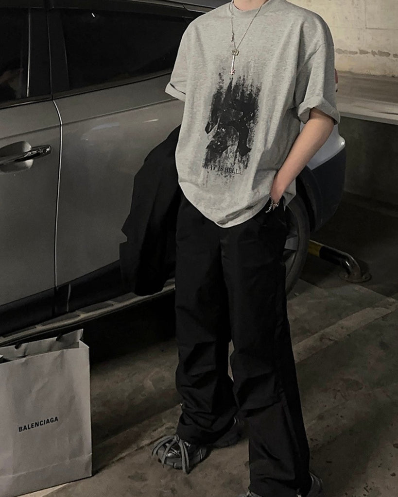 Street Design Short Sleeve T-Shirt JMH0026 - KBQUNQ｜韓国メンズファッション通販サイト