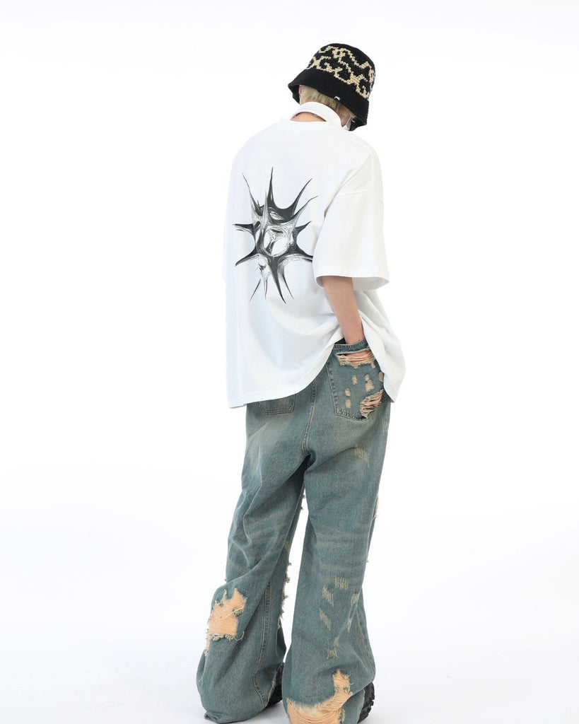 Street Graphic Design T-Shirt MXD0008 - KBQUNQ｜韓国メンズファッション通販サイト