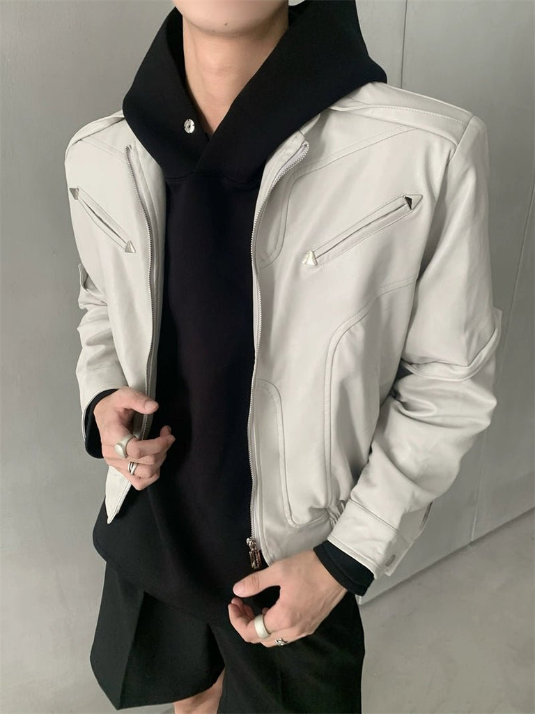 Street Leather Jacket ACT0005 - KBQUNQ｜ファッション通販