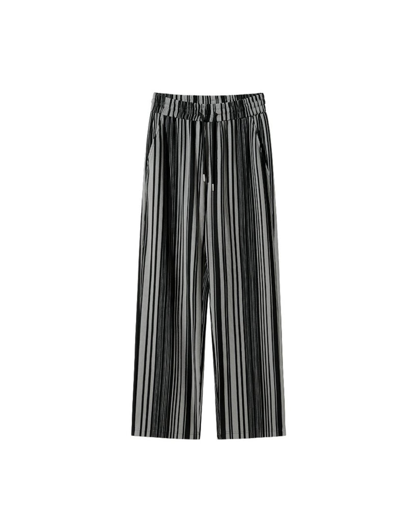 Striped Casual Straight Pants CCR0031 - KBQUNQ｜韓国メンズファッション通販サイト