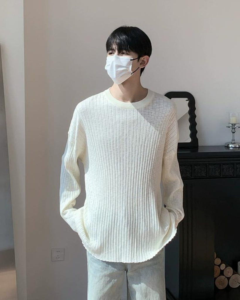 Striped Pullover Long Sleeve T-Shirt BKC0205 - KBQUNQ｜ファッション通販