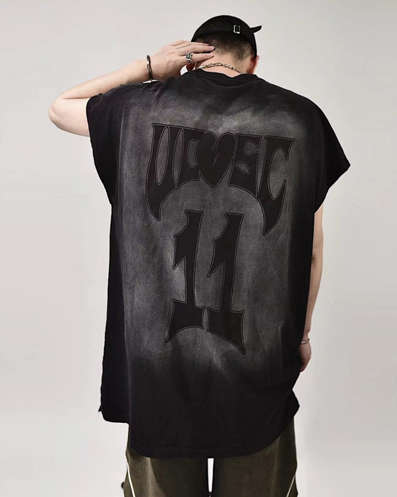 Summer Loose Sleeveless T-Shirt UCS0011 - KBQUNQ｜韓国メンズファッション通販サイト