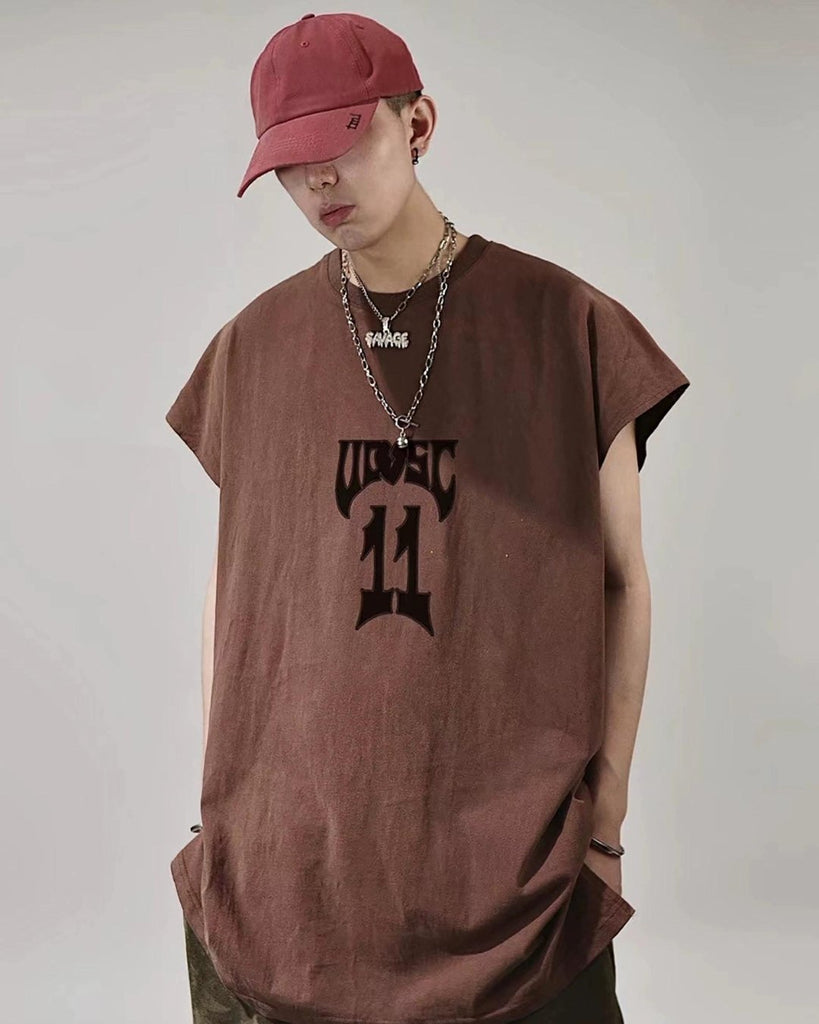 Summer Loose Tank Top T-Shirt UCS0019 - KBQUNQ｜韓国メンズファッション通販サイト
