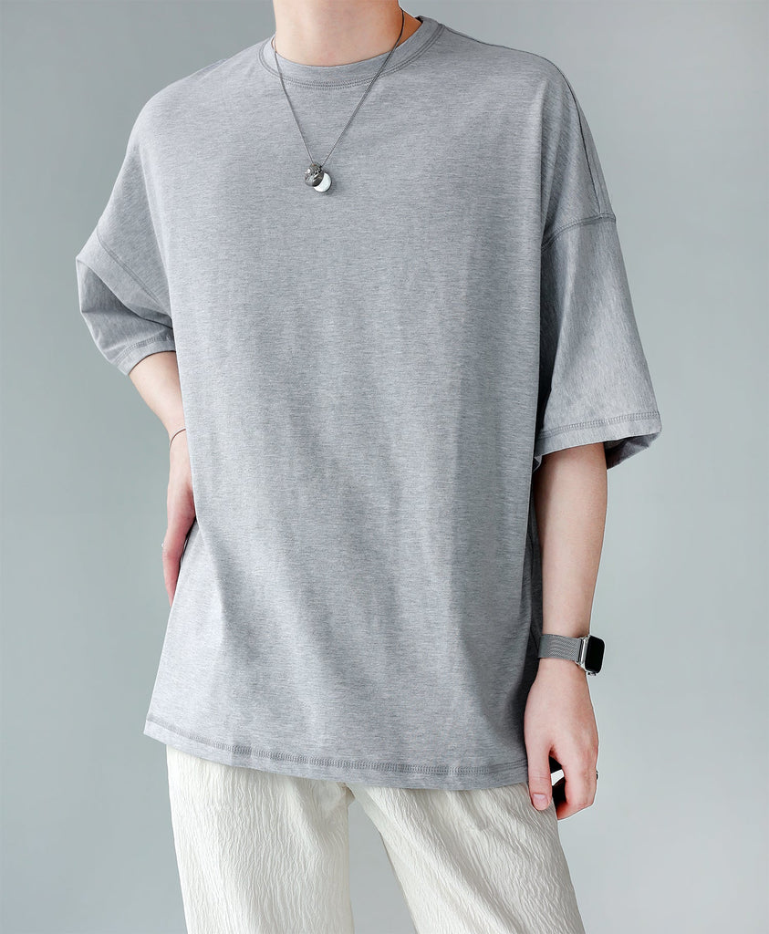 オーバーワイドTシャツ【KBQ389】 - KBQUNQ｜韓国メンズファッション通販サイト