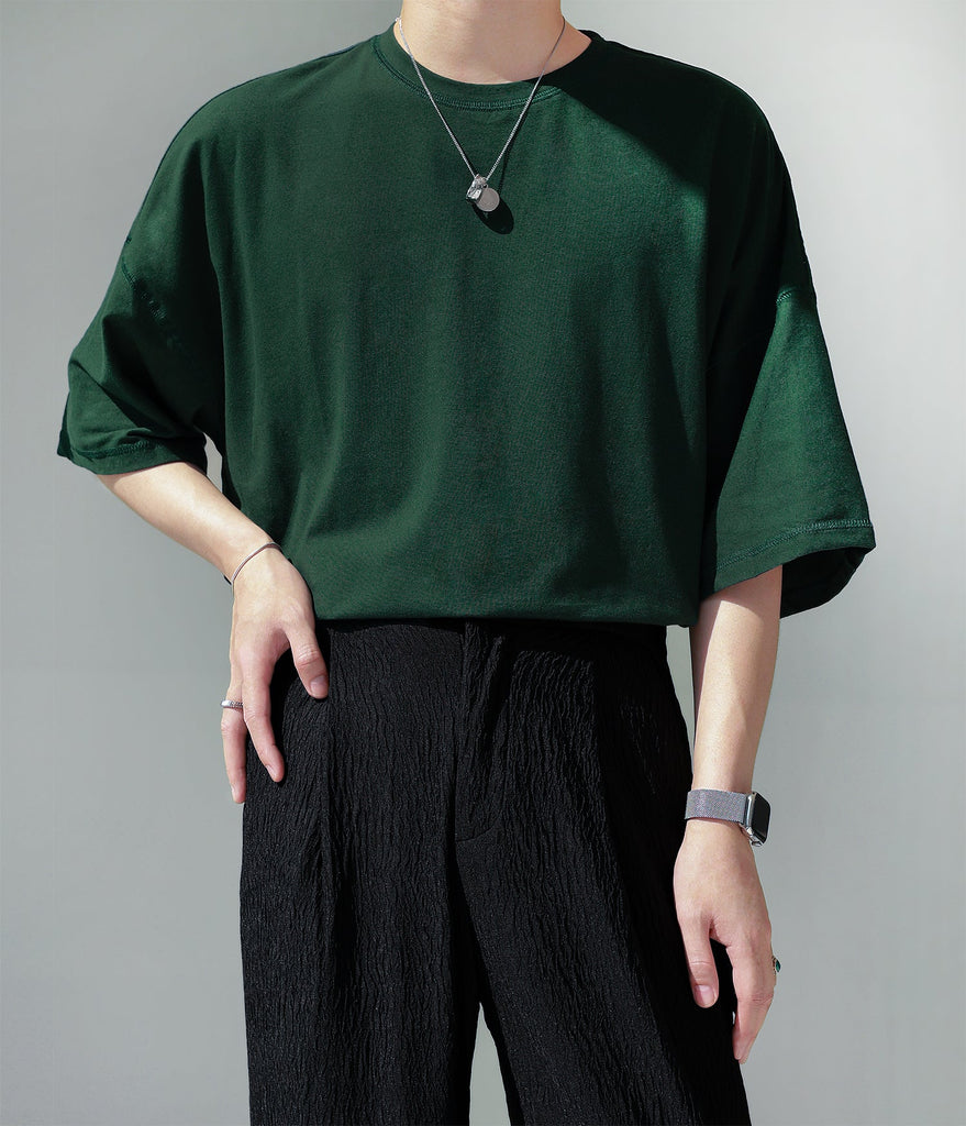 オーバーワイドTシャツ【KBQ389】 - KBQUNQ｜韓国メンズファッション通販サイト