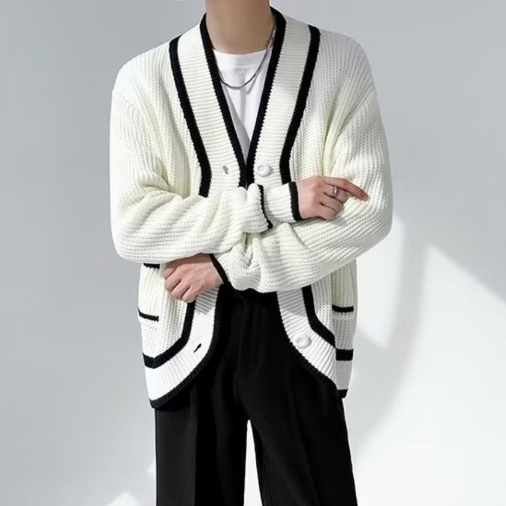 V-NECK CARDIGAN【KBQ468】 - KBQUNQ｜韓国メンズファッション通販サイト