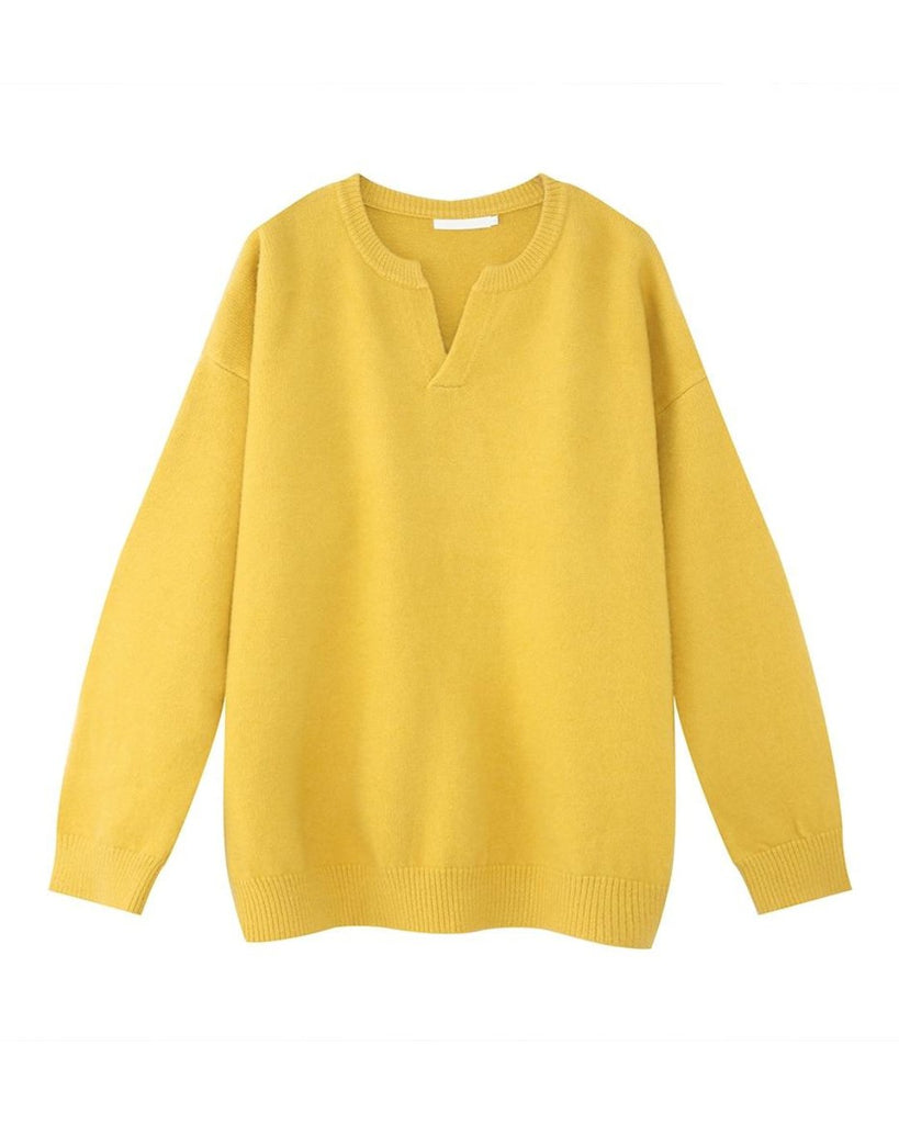V-Neck Pullover Sweater OYC0008 - KBQUNQ｜ファッション通販