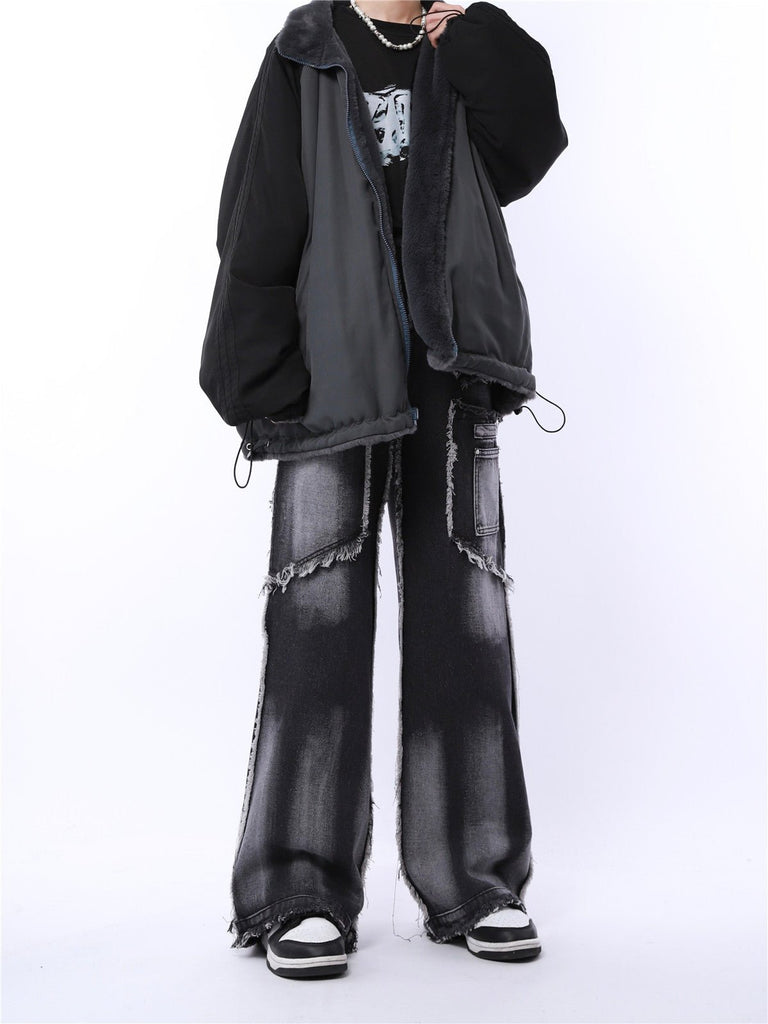 Vintage Black Denim Pants MJM0005 - KBQUNQ｜韓国メンズファッション通販サイト