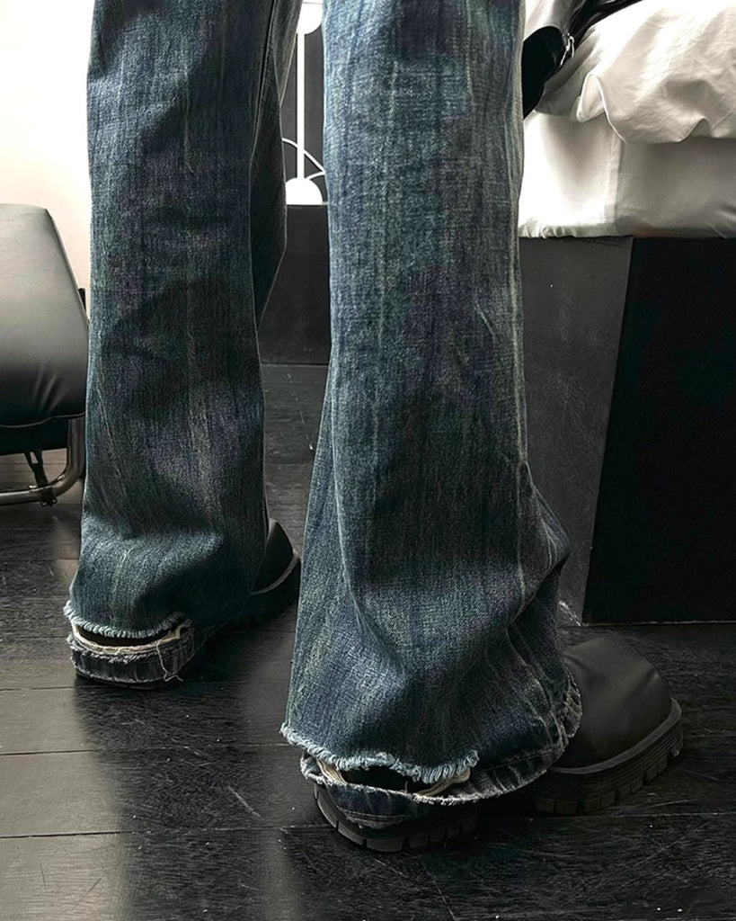 Vintage Denim Flare Pants JMH0091 - KBQUNQ｜ファッション通販