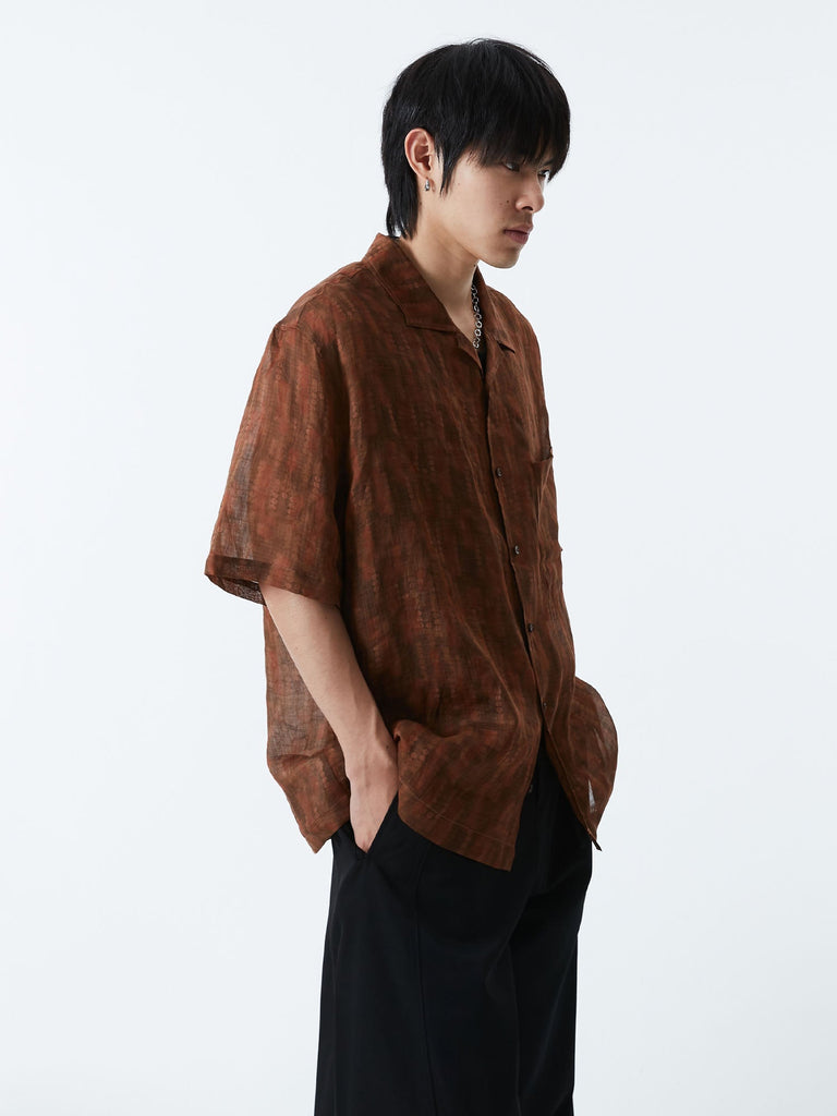 Vintage Sheer Shirt S410010 - KBQUNQ｜韓国メンズファッション通販サイト