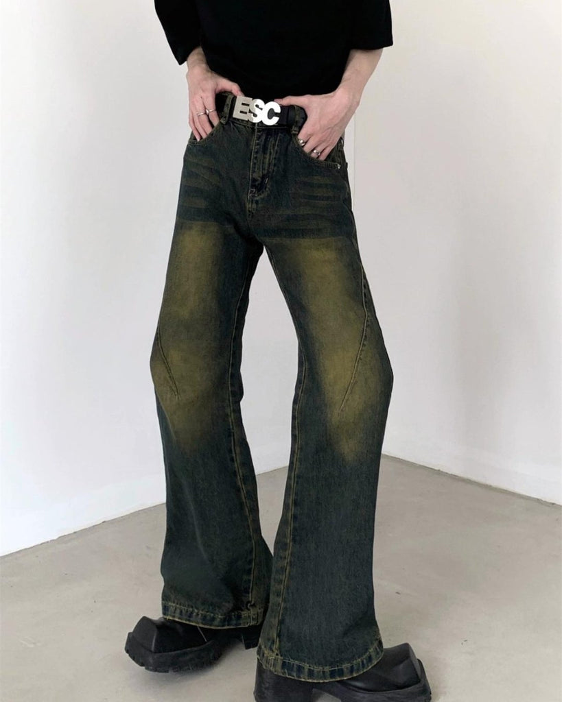Vintage Silhouette Flared Denim Pants AUW0002 - KBQUNQ｜ファッション通販