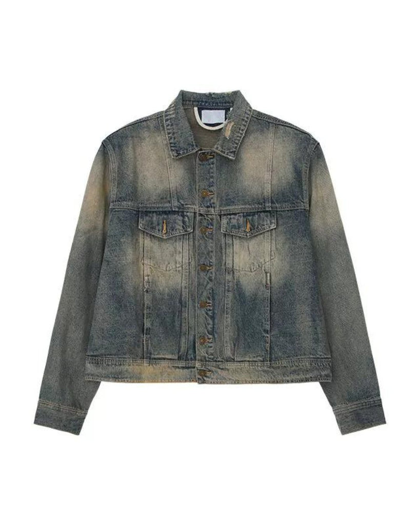 Vintage Wash Loose Jacket / Wide Denim Pants CBJ0064 - KBQUNQ｜ファッション通販