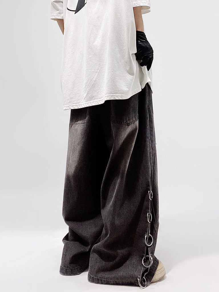 Vintage Wash Ring Denim Pants UCS0023 - KBQUNQ｜ファッション通販