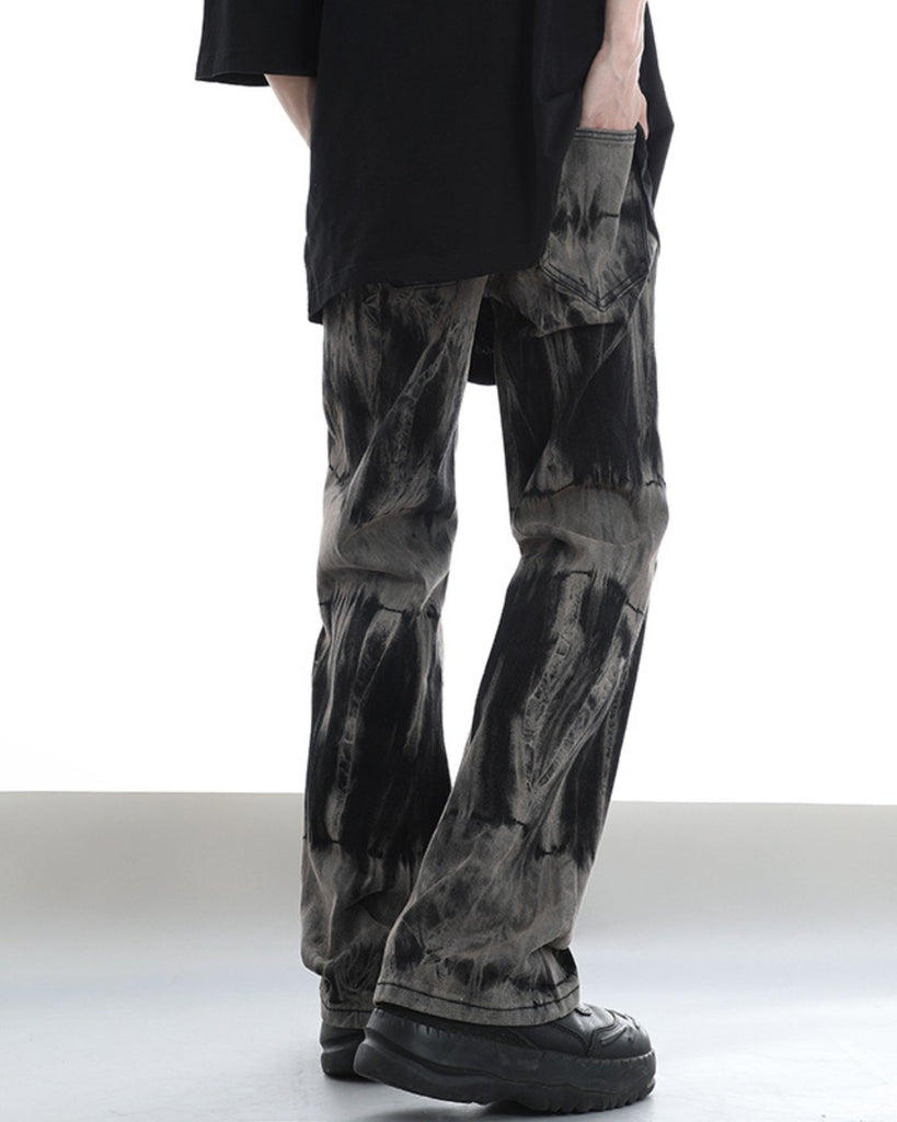 Washed Tie-Dye Gradient Jeans ASD0025 - KBQUNQ｜韓国メンズファッション通販サイト