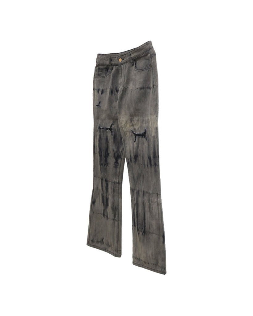 Washed Tie-Dye Gradient Jeans ASD0025 - KBQUNQ｜韓国メンズファッション通販サイト