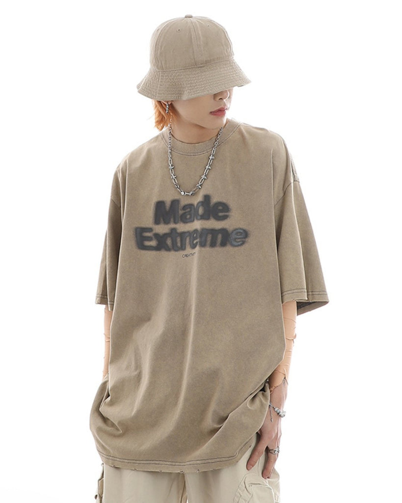Western Street Casual Short Sleeve T-Shirt ASD0045 - KBQUNQ｜韓国メンズファッション通販サイト