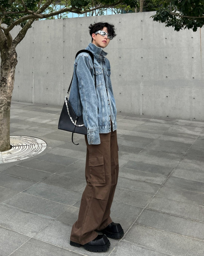 Wide Cargo Pants TNS0019 - KBQUNQ｜韓国メンズファッション通販サイト