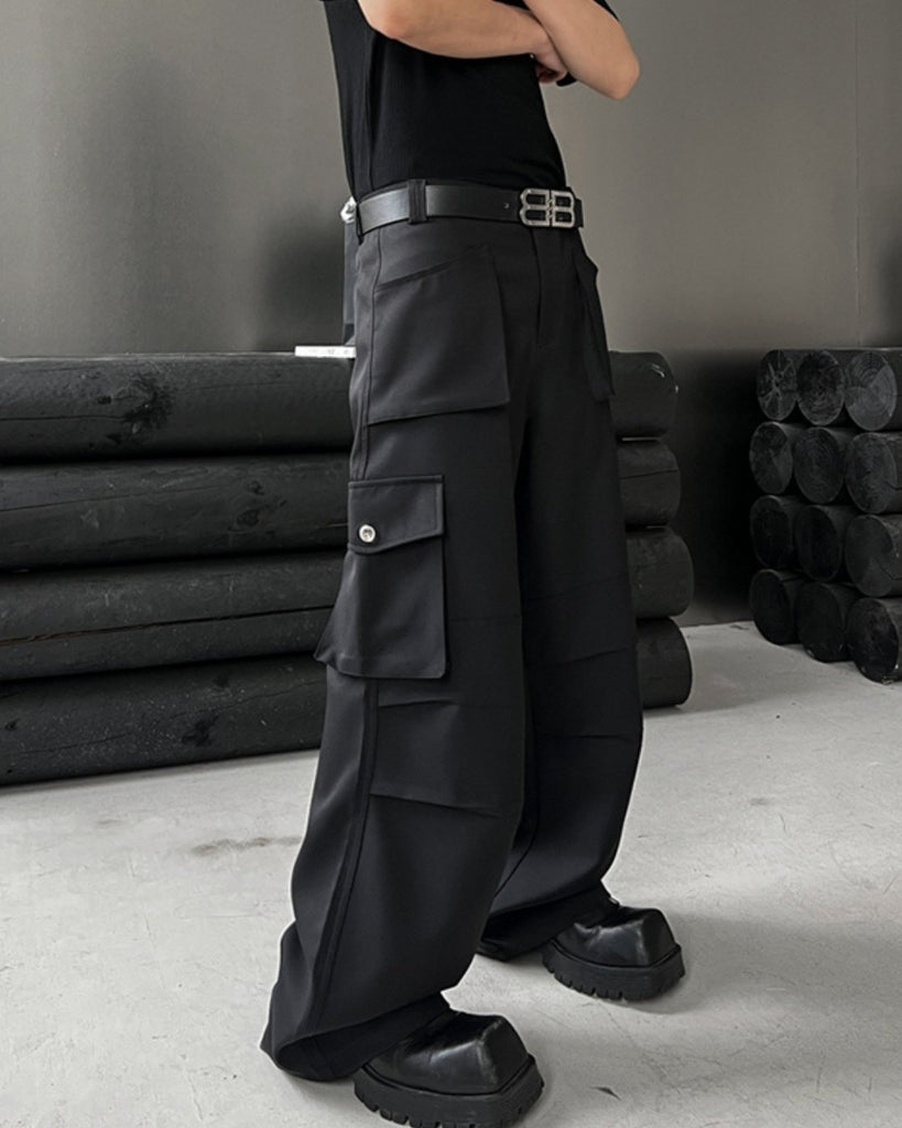 Wide Cargo Pants TNS0049 - KBQUNQ｜韓国メンズファッション通販サイト
