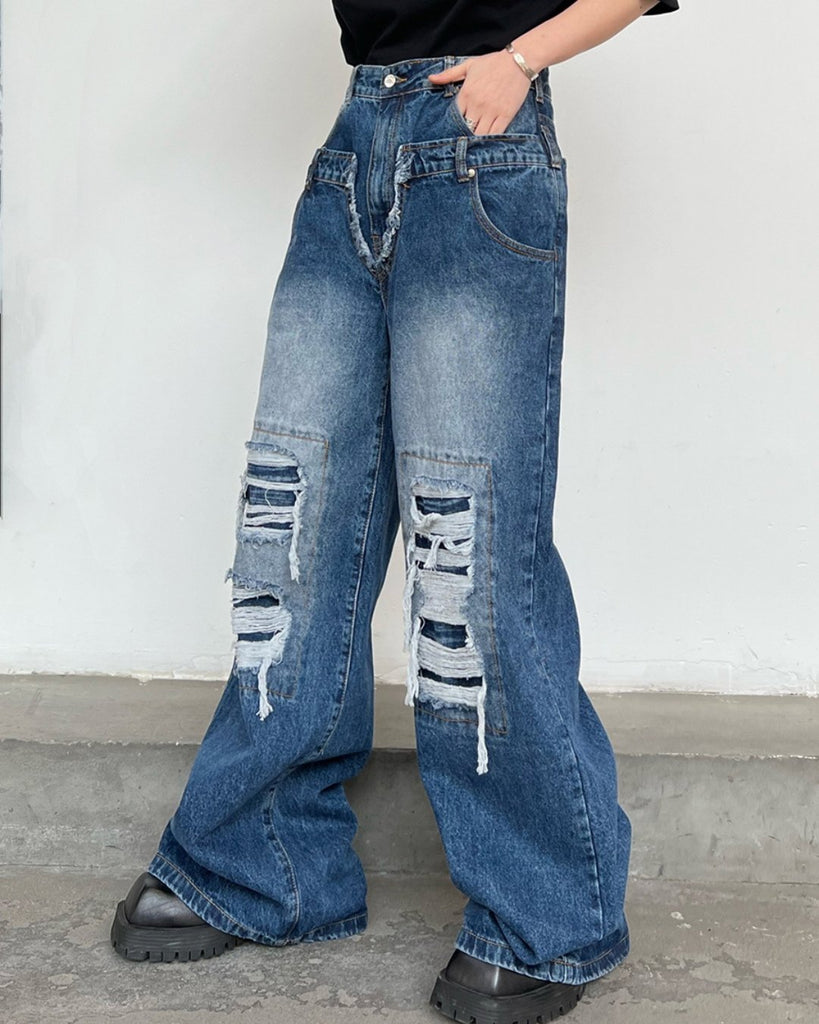 Wide Denim Pants FEI0019 - KBQUNQ｜韓国メンズファッション通販サイト