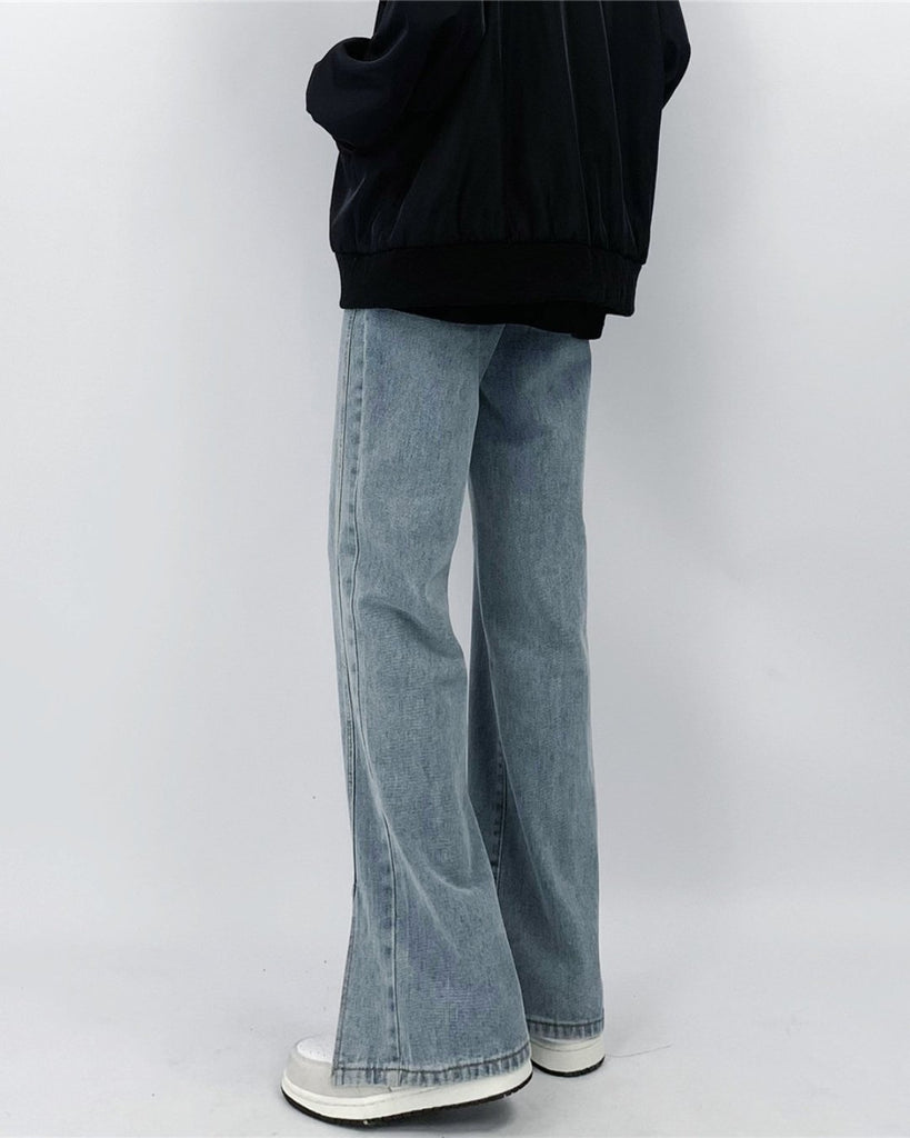 Wide Slit Denim Pants MJM0001 - KBQUNQ｜韓国メンズファッション通販サイト