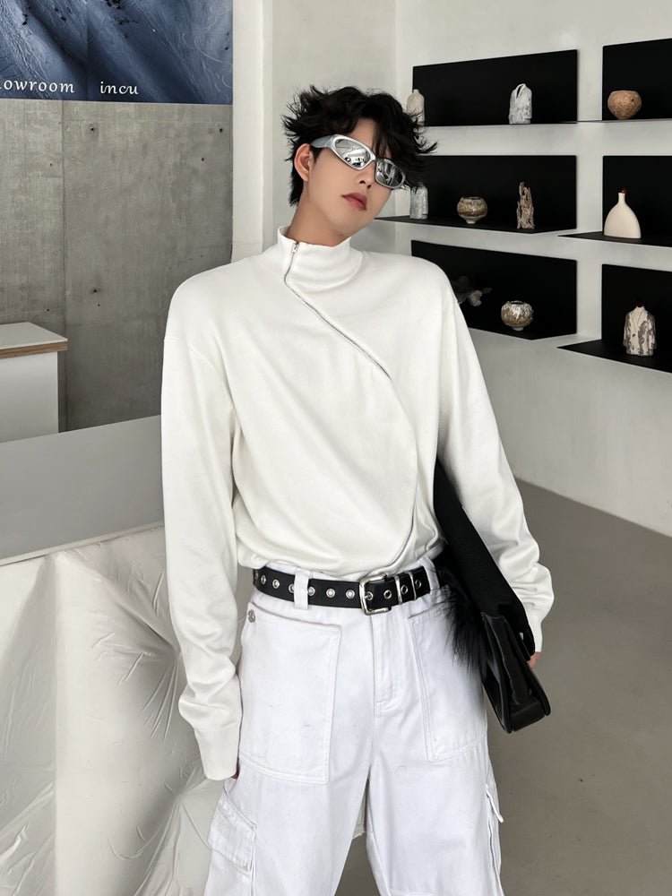 Zip-up Track Sweater TNS0009 - KBQUNQ｜韓国メンズファッション通販サイト